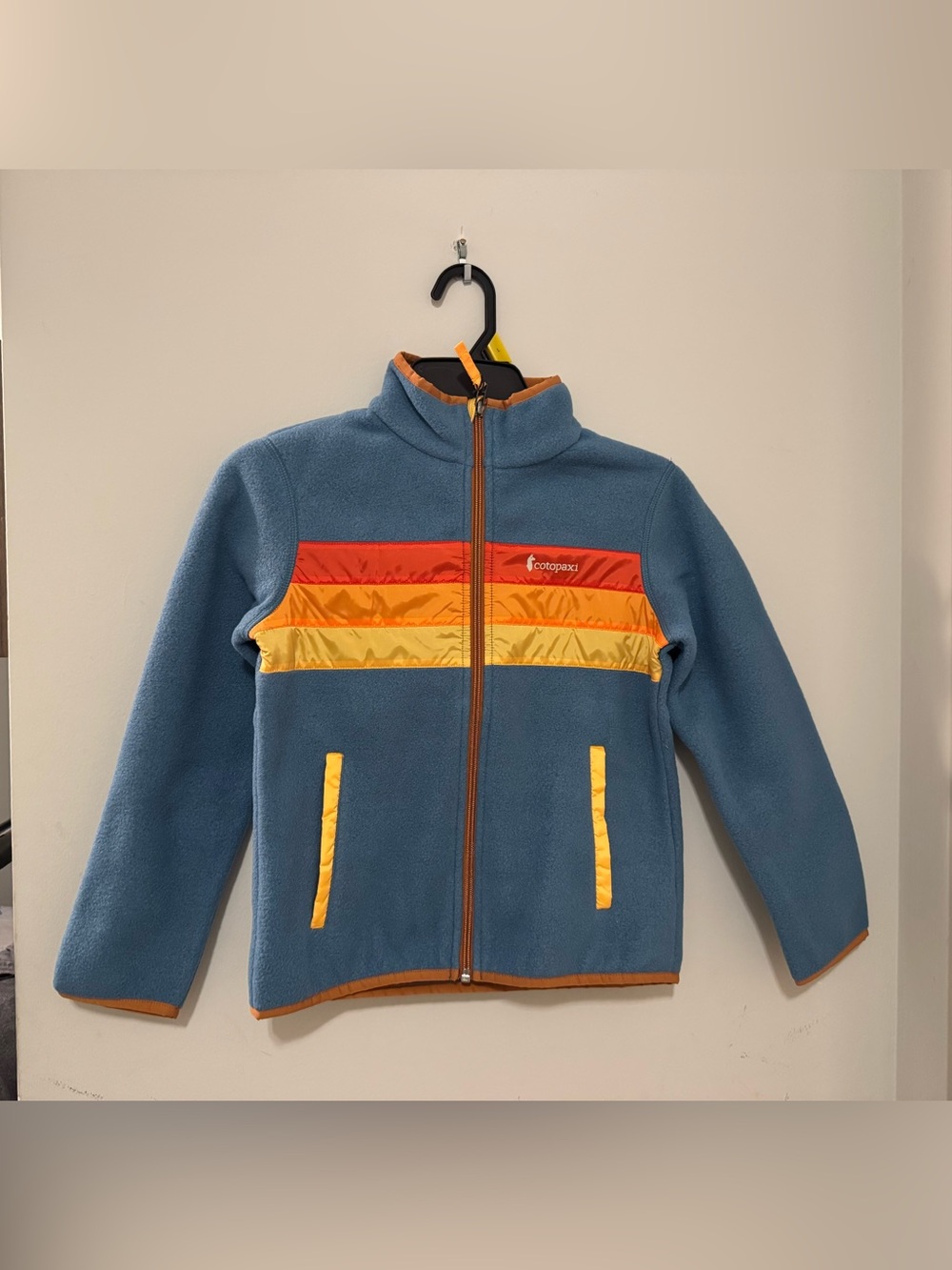 Cotopaxi NWT Kids' Blue Fleece Jacket with Red & Yellow Accent